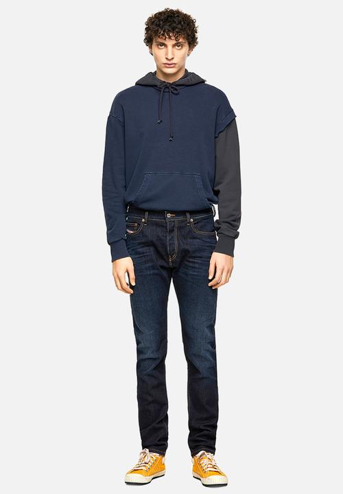 Diesel  - D-luster slim fit longer length jeans - dark blue