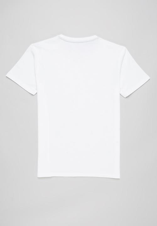 POLO - Boys ashton printed tee - white