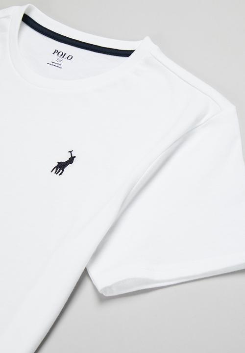 POLO - Boys ashton printed tee - white