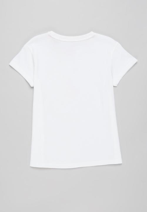 POLO - Girls chelsea embroidered tee - white