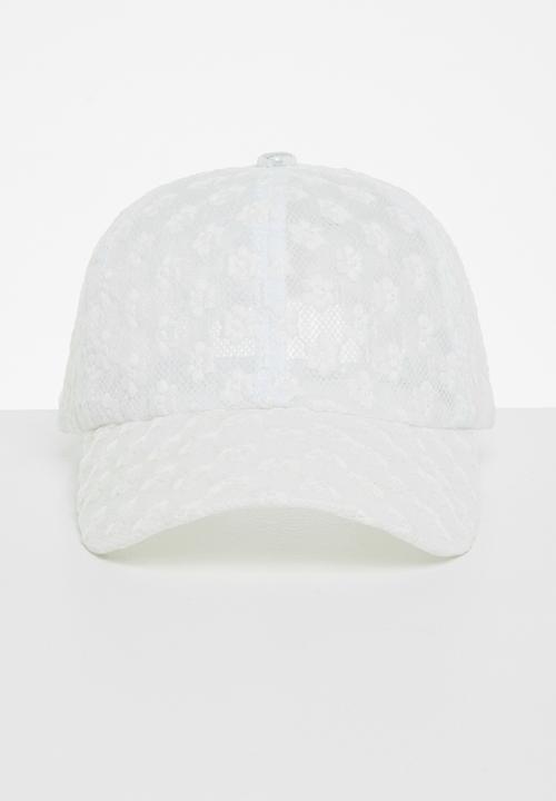 Superbalist - Floral embroidered cap - white
