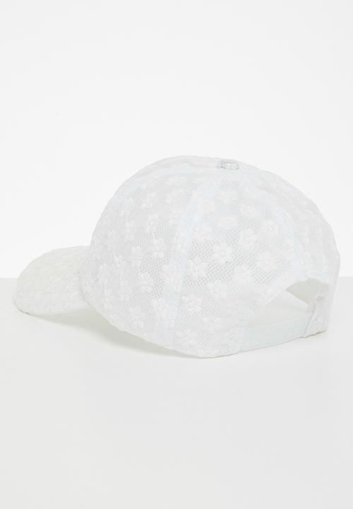 Superbalist - Floral embroidered cap - white