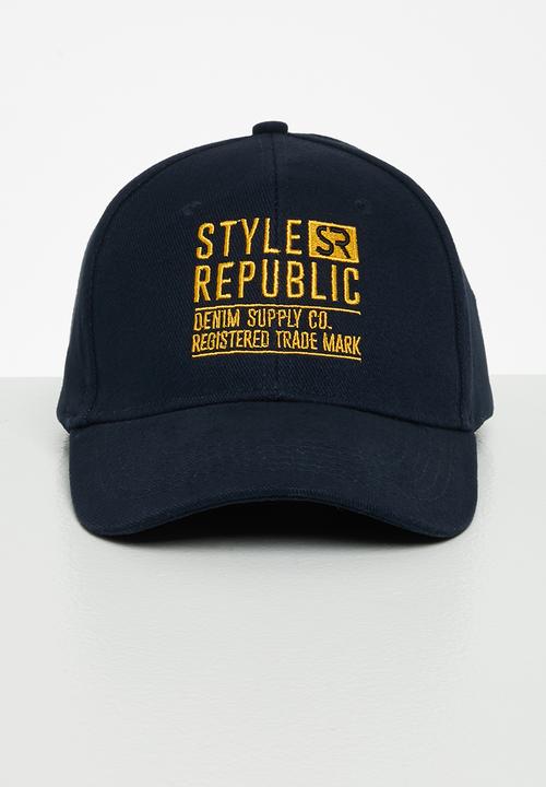 STYLE REPUBLIC - Nicholas peak cap - navy