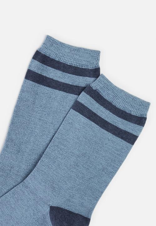 Falke - Denim anklet tweed - blue