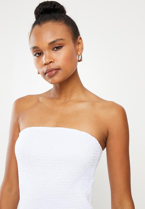 dailyfriday - Boobtube knit jumpsuit - white