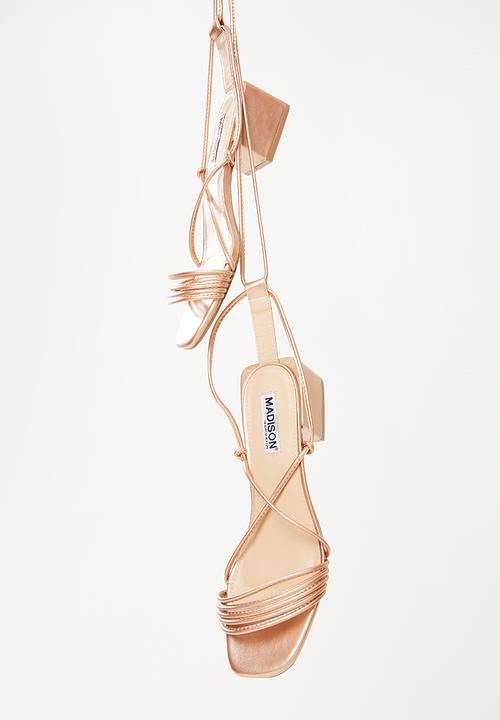 Madison® - Carla strappy block heel - rose gold