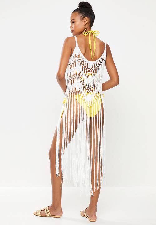 dailyfriday - Macrame cover up  - white