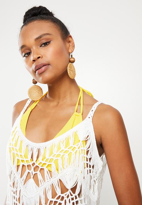 dailyfriday - Macrame cover up  - white
