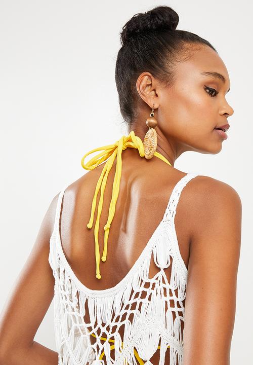 dailyfriday - Macrame cover up  - white