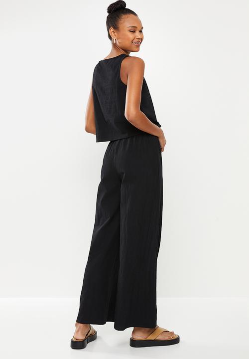 dailyfriday - Vest & cullote set - black