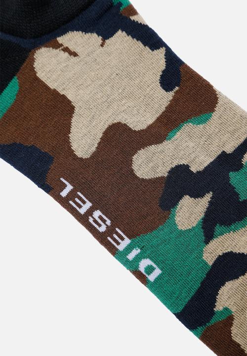 Diesel  - Skm-gost three pack ankle socks - multi