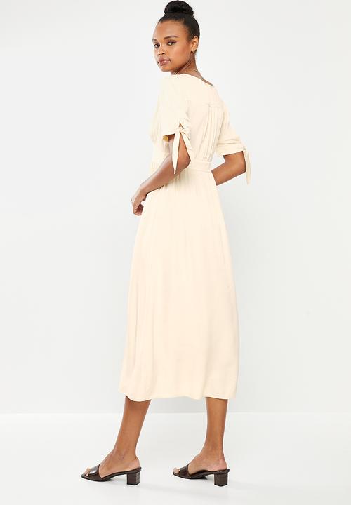 dailyfriday - Button down midi dress - cream