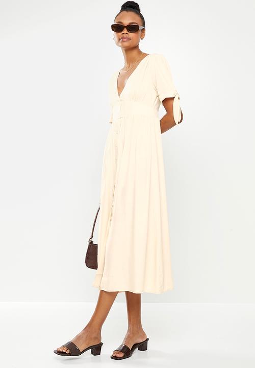 dailyfriday - Button down midi dress - cream