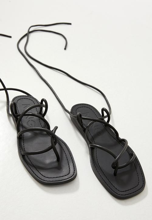 MANGO - Turtle sandal - black