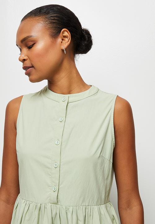 edit - Cotton a-line maxi dress - dusty sage