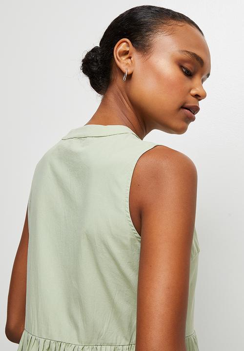 edit - Cotton a-line maxi dress - dusty sage
