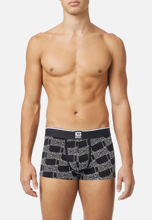 Diesel  - Umbx-damien three pack boxer briefs - black