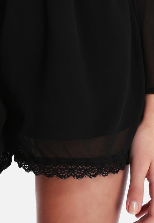 The Lot - Bell Tower Lace Playsuit 