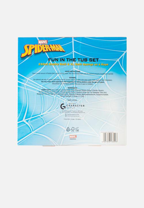 Character Group - Bath fun in the tub gift set spiderman - red