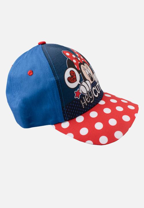 Character Group - Minnie Mouse peak cap - navy & red 