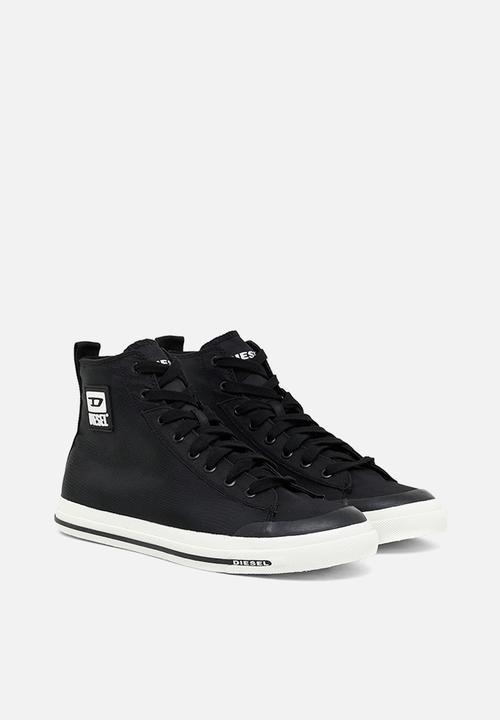 Diesel  - S-astico mid cut sneakers - black