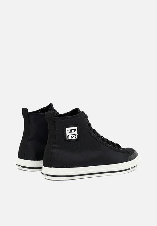 Diesel  - S-astico mid cut sneakers - black