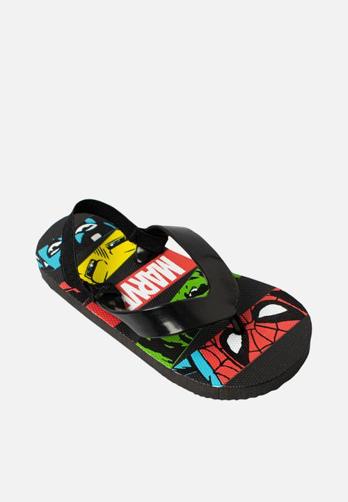 Character Group - Marvel flip flops - black
