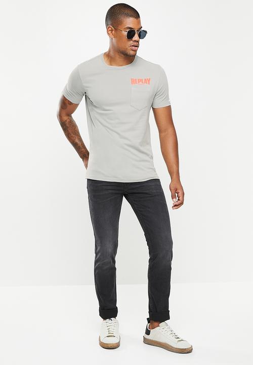 Replay - Pocket tee - grey