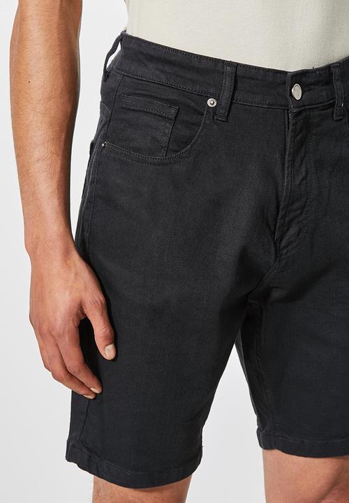 Superbalist - Boston slim denim short - black