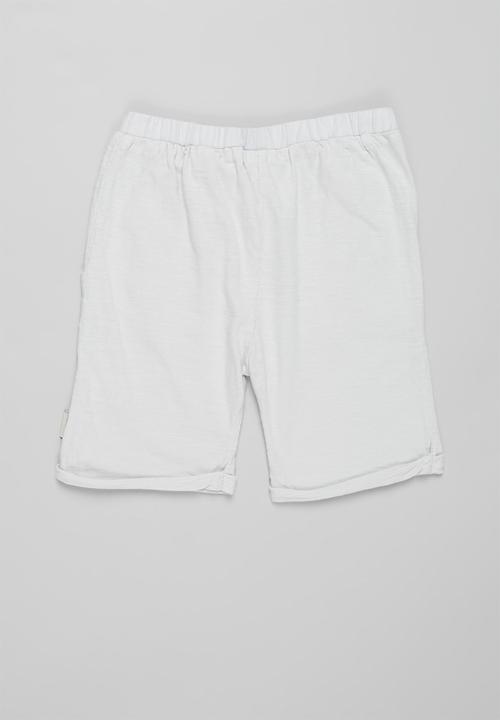 Sticky Fudge - Girls 2 pack short - grey & white 