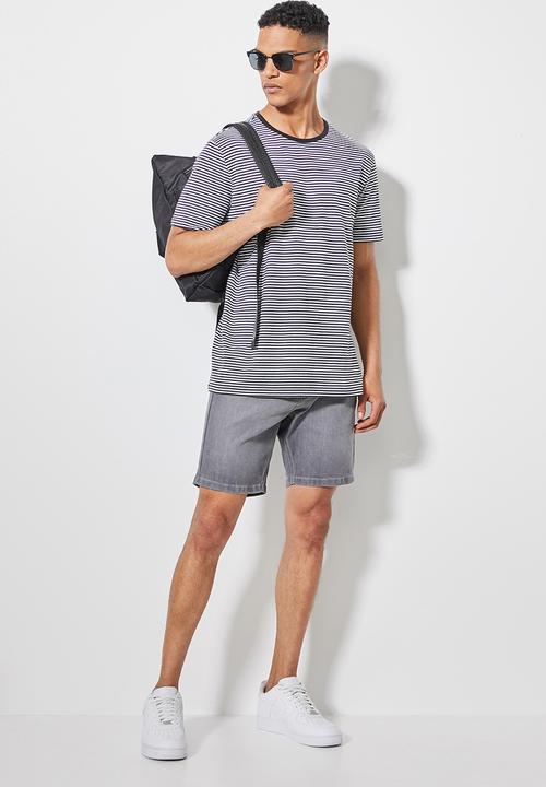Superbalist - Boston slim denim short - grey