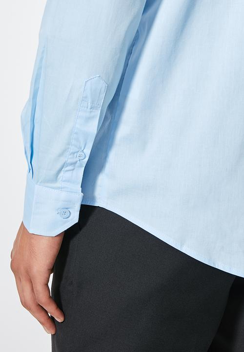 Superbalist - Jos slim fit long sleeve shirt - blue