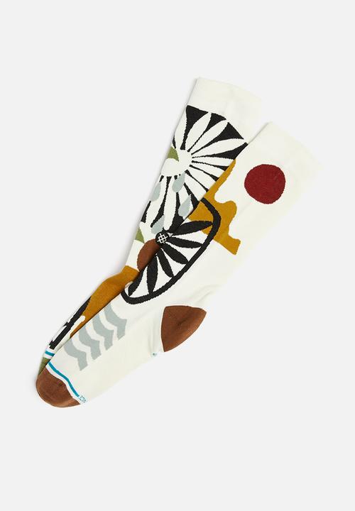 Stance Socks - Land and sea socks - cream
