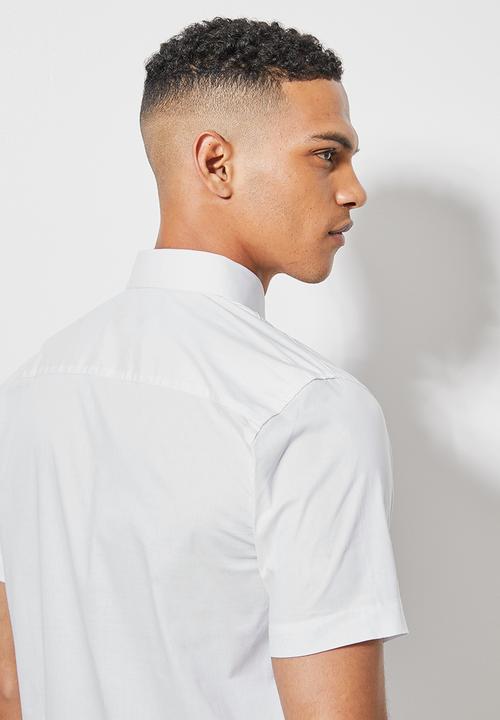 Superbalist - Slim fit short sleeve shirt - white