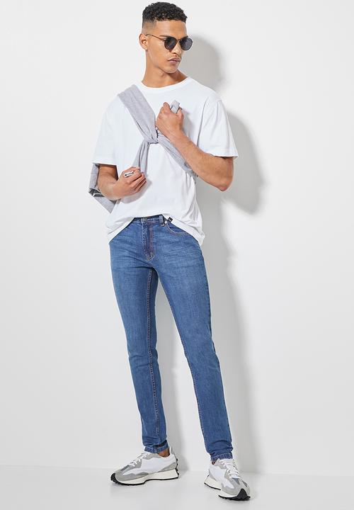 Superbalist - London super skinny jeans - mid blue