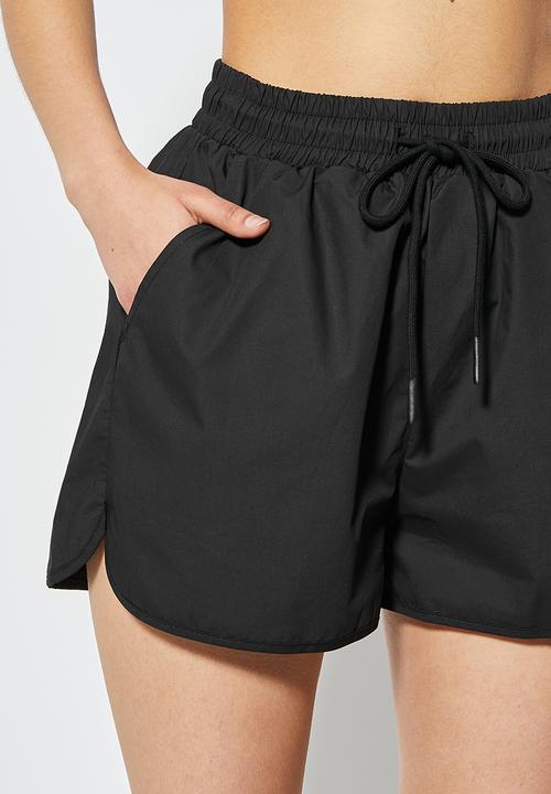 Superbalist - Poplin jogger shorts Co-ord - black