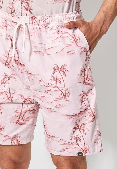 Superbalist - Deco pattern elasticated short - pink