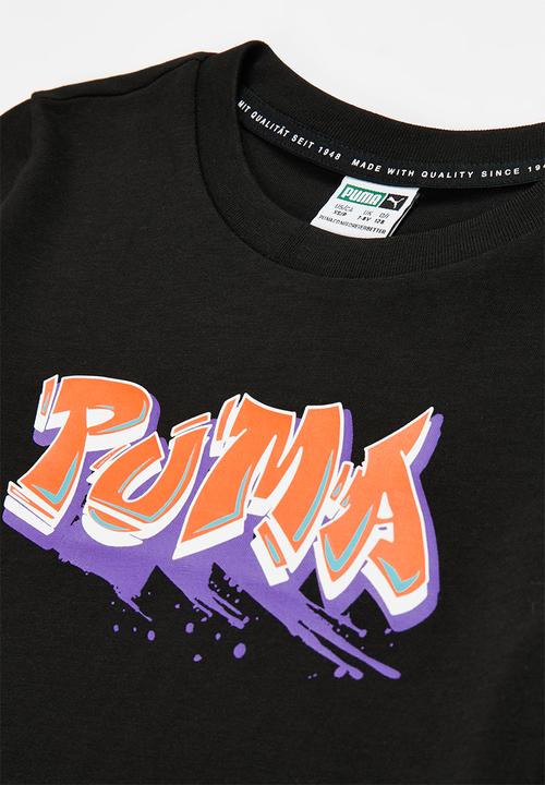 PUMA - Street art graphic tee - black