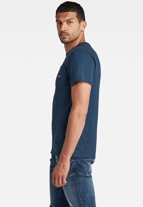G-STAR - Pocket logo r t - navy 