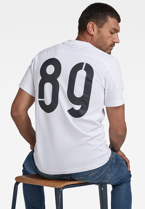 G-STAR - Rugby graphic loose r t - white