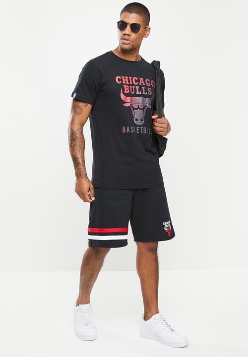 NBA - Nba ombre print t-shirt: bulls - black