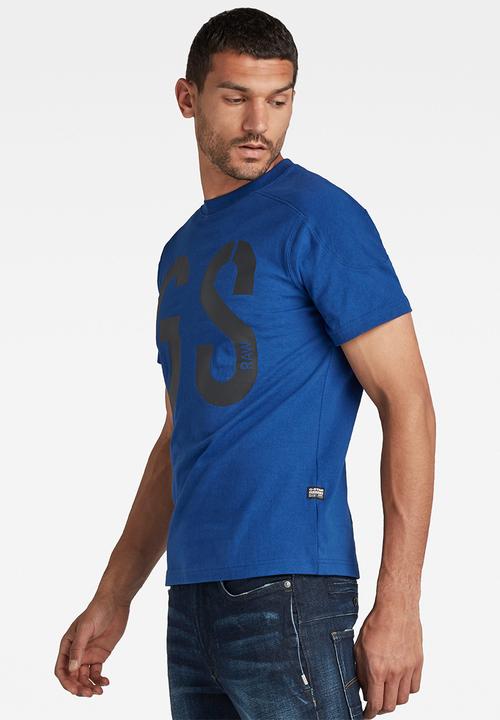G-STAR - Rugby graphic loose r t - blue