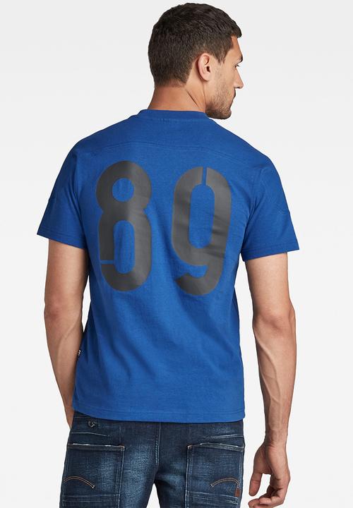 G-STAR - Rugby graphic loose r t - blue