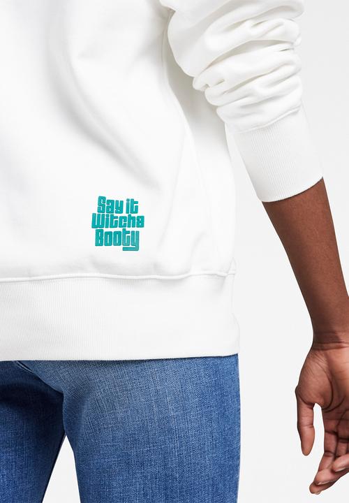 G-STAR - Snoop logo sweat - white 