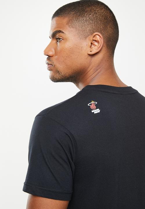 NBA - Nba ombre print t-shirt: heat - black