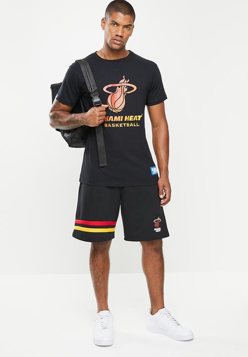 NBA - Nba ombre print t-shirt: heat - black