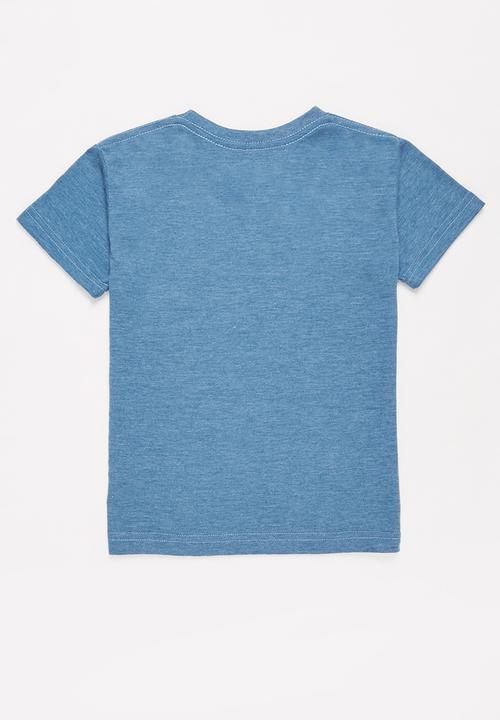 Quiksilver - Corp logo short sleeve boy - vallarta blue 