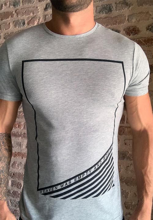 Trendyol - Holly printed short sleeve tee - grey