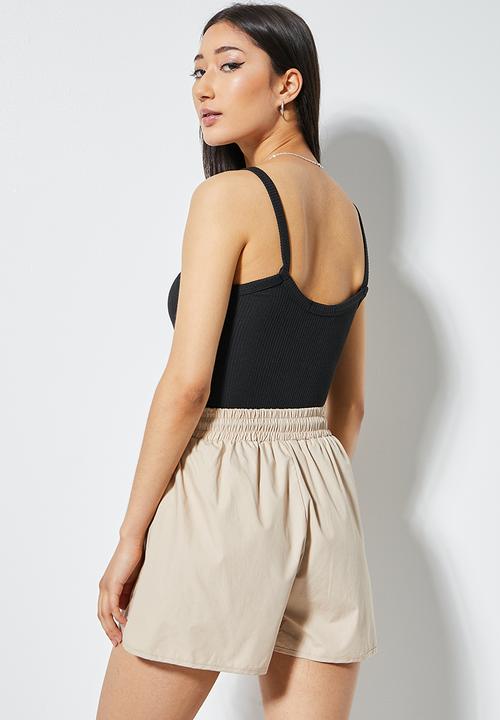 Superbalist - Rib cami - black