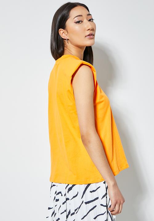 Superbalist - Shoulder pad tee - radiant yellow